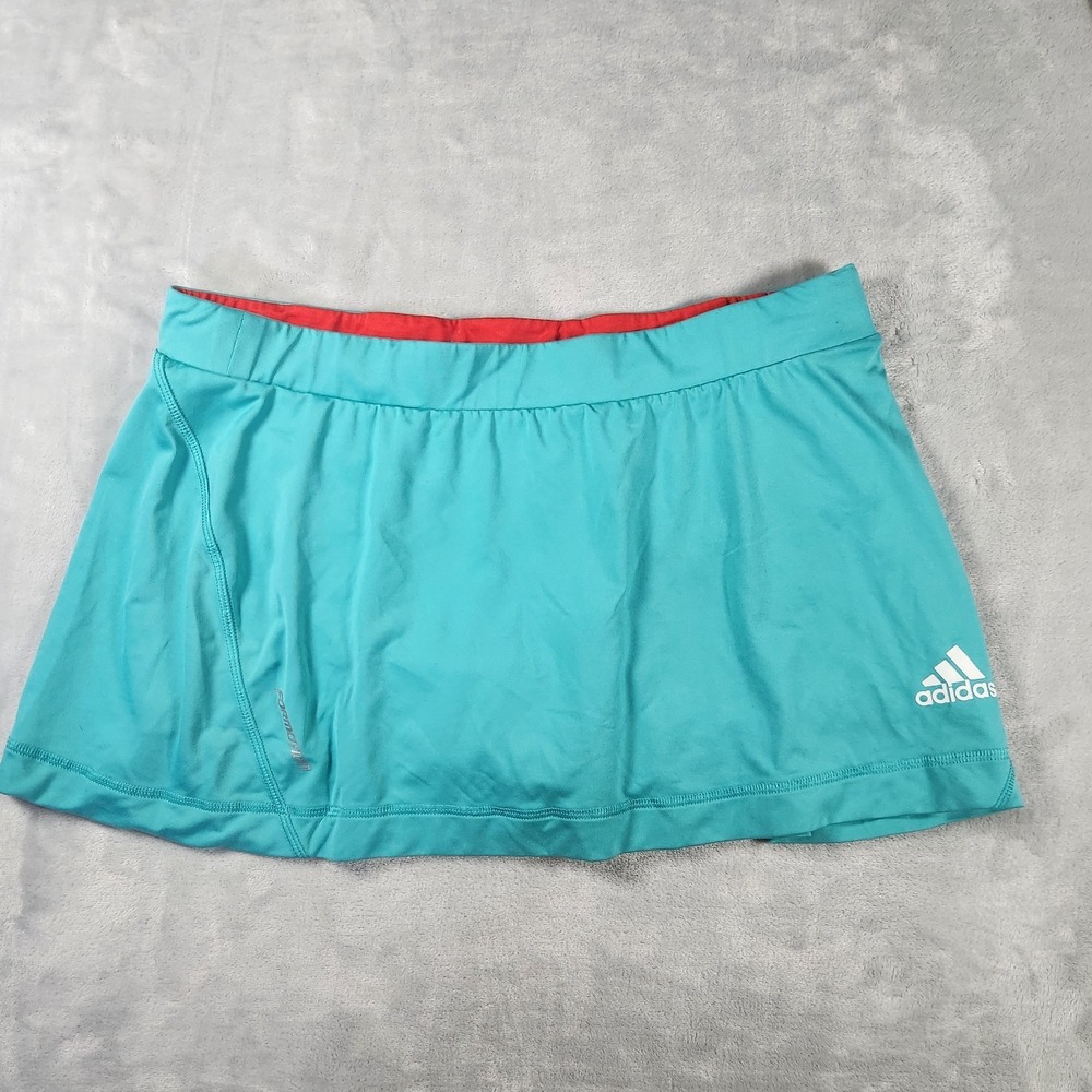 Adidas Adipower Women's Straight Mini Skort Polyester Teal Size M‎ Golf